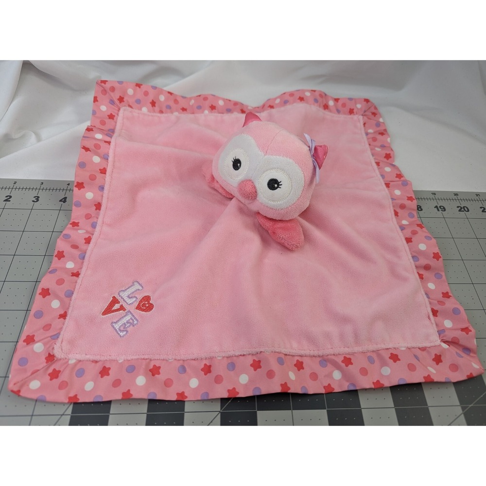 Garanimals Love Pink Owl Plush Bird Lovey Security Blanket Stuffed Animal Toy #2